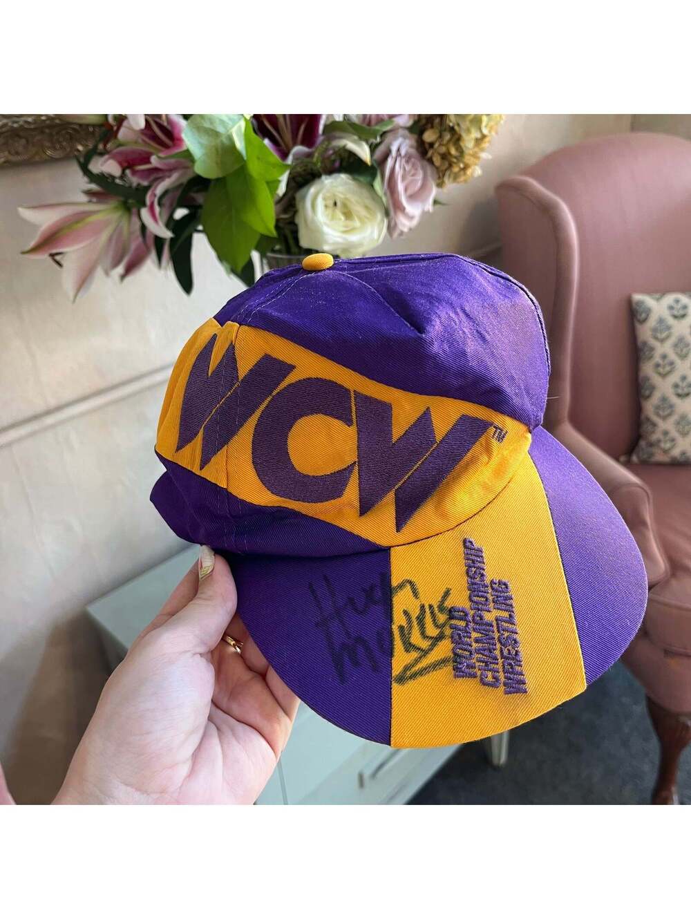 90s WCW Signed SnapBack Hat